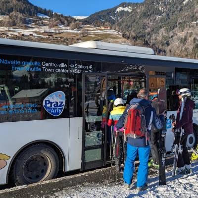 Navette hivernale (skibus) gratuite de Praz en 2024/2025 - Marie-Anaïs Lien