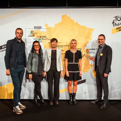 Tour de France Femmes avec Zwift 2025 : Photo prise durant l'annonce officielle à Paris le 29/10/2024 - ASO/Maxime Delobel