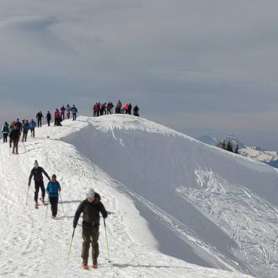 19e édition du Chemin des contrebandiers réalisée le 9 mars 2025 - Monique/Praz Montagne