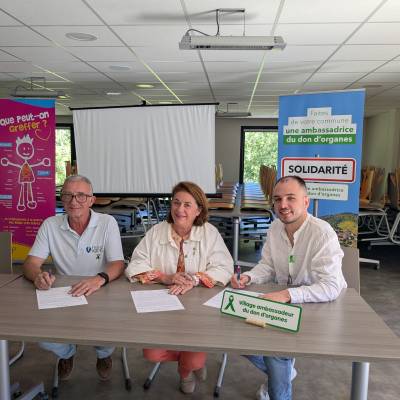 Réunion publique du 13/06/2026 : signature charte "Village ambassadeur du don d'organes" - Marie-Anaïs Lien