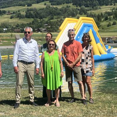 Visite officielle de Philippe Meunier, vice-président de la Région Auvergne-Rhône-Alpes, à Praz-sur-Arly - Séverine Fontanges