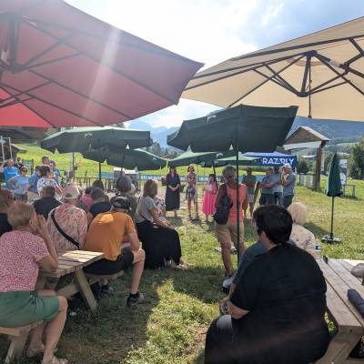 Lancement officiel de la révision du projet des Varins organisé au pied du télésiège du Crêt du Midi, le mercredi 5 août 2026 - Marie-Anaïs Lien