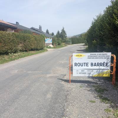 Remise en état de la route du Plan de Cassioz du 31/08 au 18/09/2026 - Marie-Anaïs Lien