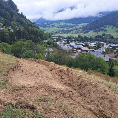 Création d'une piste d'accès au réservoir de la Côte le 10/09/2026 - Olivier Perrin