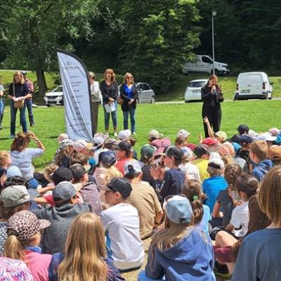 Opération « Une classe, un projet » organisée par la CCPMB au parc thermal du Fayet le 05/06/2026 © CCPMB