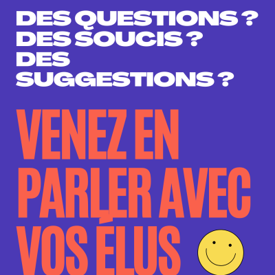 Affiche Permanences citoyennes - Marie-Anaïs Lien