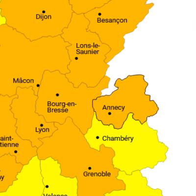 Alerte vigilance orange du 11 juillet 2023 © Météo France