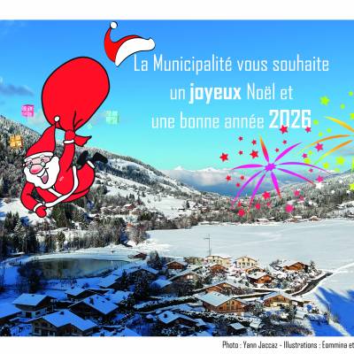 Carte de vœux 2025/2026 pour les usagers de Praz - Marie-Anaïs Lien