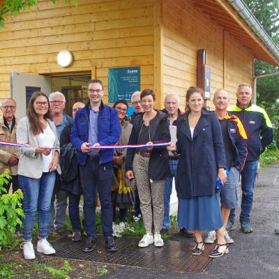 Le local de la fibre inauguré à Praz.