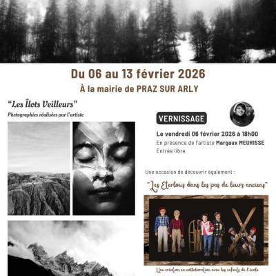 Expositions photographiques de Margaux Meurisse « Les îlots veilleurs » et « Les Éterlous dans les pas de leurs anciens »  en mairie du ​06 au 13/02/2026 - Compagne de Margaux Meurisse