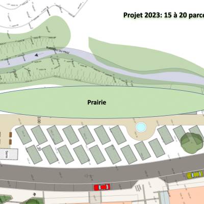 Le plan projet des jardins partagés