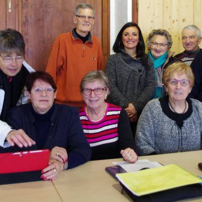 Des membres de la BVEP lors d’une assemblée générale avec, au fond au centre, Carine Dunand, adjointe au maire, déléguée au sport, à la culture et à la vie associative