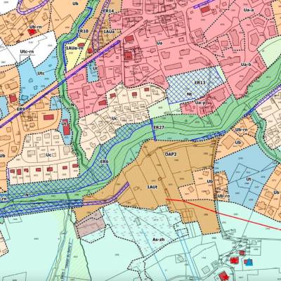 Secteur concernée par la modification simplifiée 2 du PLU