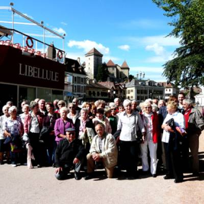 Sortie des Anciens : déjeuner sur le lac et visite de la ville d'Annecy le 13 septembre 2012