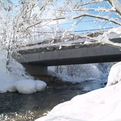Pont de la Rosière qui sera inauguré le 2 février 2013