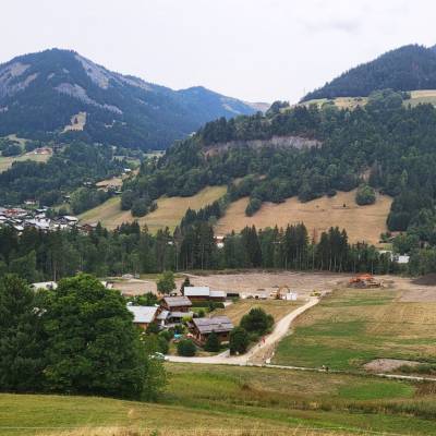 Le démarrage du terrassement du plan d'eau Praz-sur-Arly