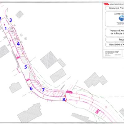 Plan de circulation modifié, route des Varins