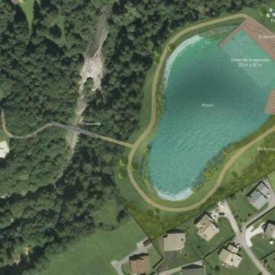 Insertion paysagère du plan d'eau