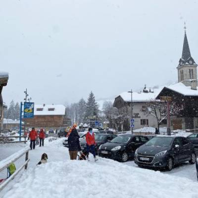 Le centre de Praz-sur-Arly ce jeudi 31 décembre 2020, en fin de matinée