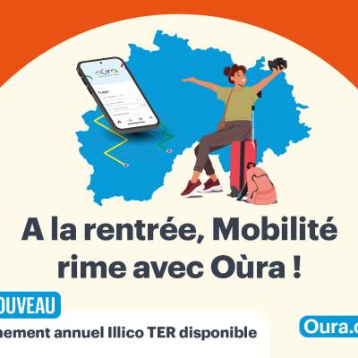 Application et carte Oùra de la Région AuRA
