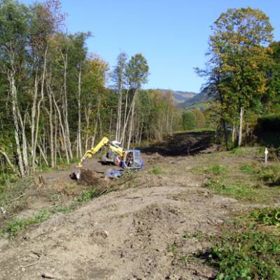 Lancement de la création de la route de l'Arly