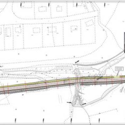 Plan général de la route de la Rosière à Praz-sur-Arly en 2010