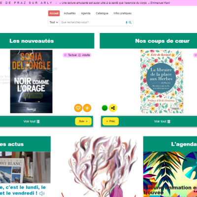 Nouveau site de l'association Biblio praline mis en ligne le 25 mars 2024 - Marie-Anaïs Lien