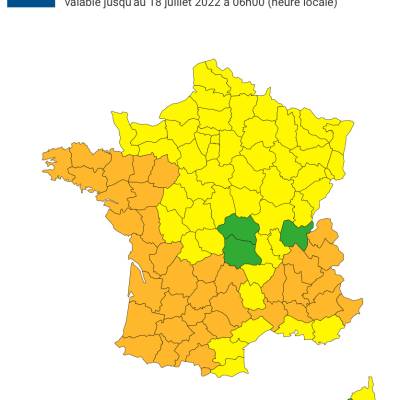 Vigilance orange canicule 16 juillet