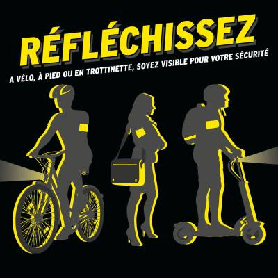 Campagne Réfléchissez / Vigilance cycliste piéton trottinette - Ministère de la Mobilité et des Transports (MMTP) Luxembourg