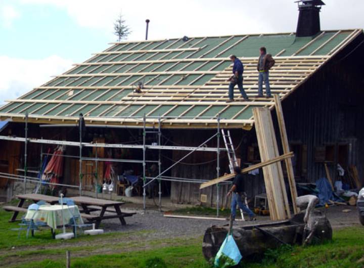 Travaux de restauration de l'alpage du Plan de l'Aar et construction d'un réseau d'assainissement