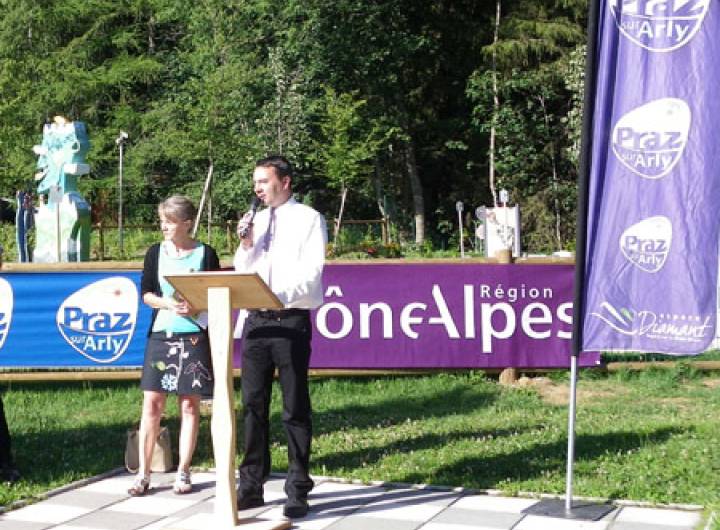 Inauguration du minigolf de Praz sur Arly en juillet 2012 - Sylvie Bessy