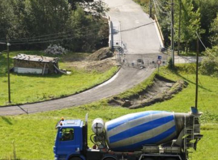 Aménagement de la route de la Rosière en cours en septembre 2012 - Gaël Joncour/detailphoto.com