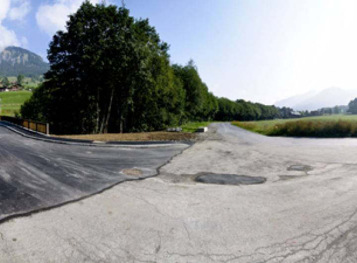 Aménagement de la route de la Rosière en cours en septembre 2012 - Gaël Joncour/detailphoto.com