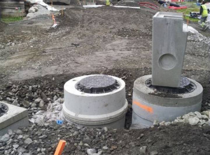 Route de la Rosière, le 4 octobre 2012  structure de la nouvelle route de la Rosière achevée - Jean-Paul Jaccaz