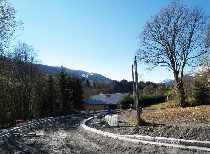 Carrefour entre la RD 1212 et la route des Grabilles le 7 novembre 2012