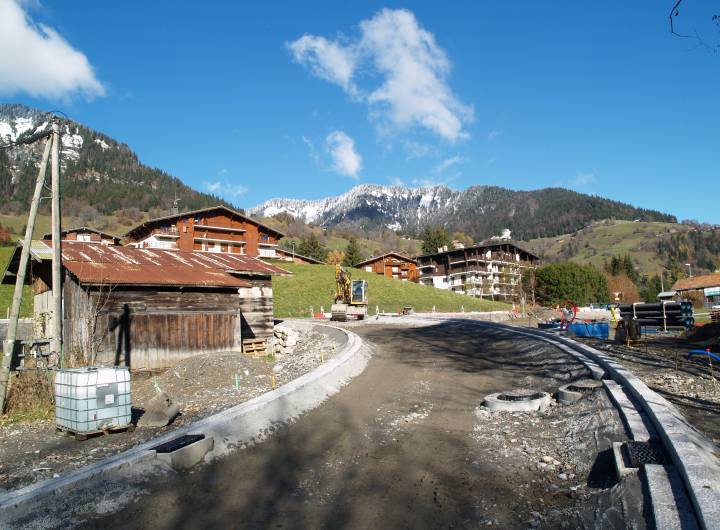 Carrefour entre la RD 1212 et la route des Grabilles le 7 novembre 2012