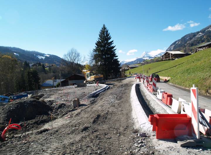 Carrefour entre la RD 1212 et la route des Grabilles le 7 novembre 2012