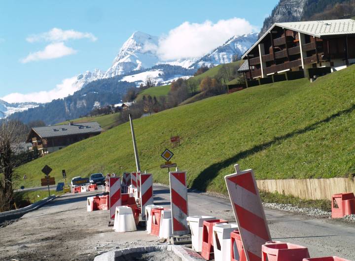 Carrefour entre la RD 1212 et la route des Grabilles le 7 novembre 2012
