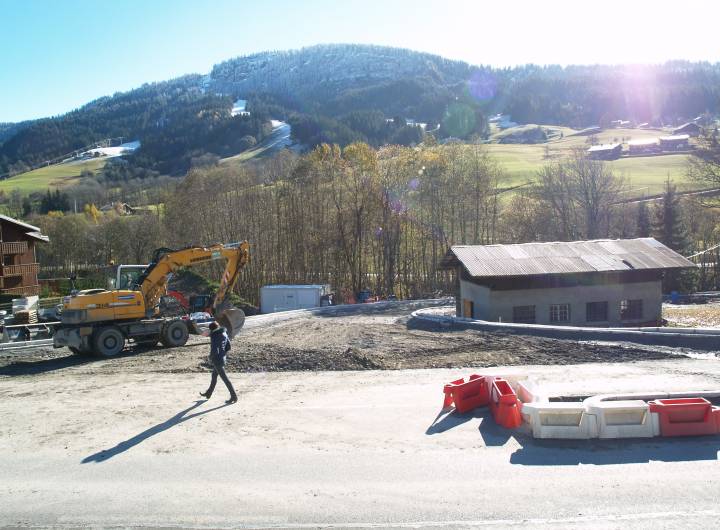 Carrefour entre la RD 1212 et la route des Grabilles le 7 novembre 2012