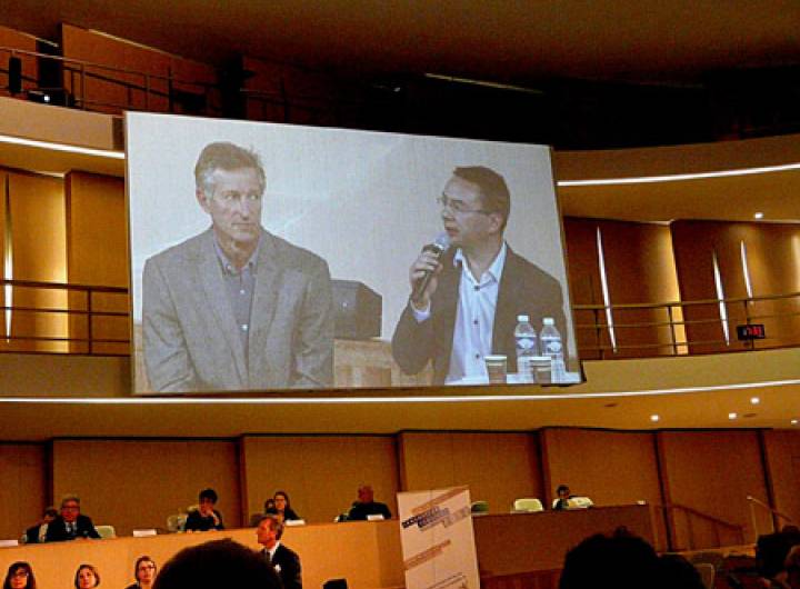 Trophée de l'innovation pour le territoire, organisé par le Conseil régional, dont la remise des prix  a eu lieu le 26 novembre 2012 - Bernard Demonchy et Marie-Luce Frescurat