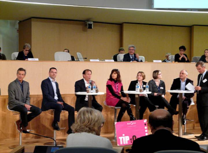 Trophée de l'innovation pour le territoire, organisé par le Conseil régional, dont la remise des prix  a eu lieu le 26 novembre 2012 - Bernard Demonchy et Marie-Luce Frescurat