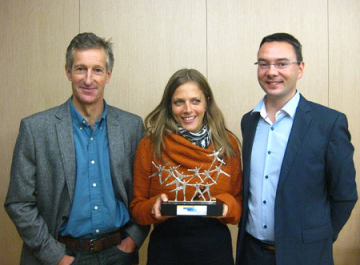 Trophée de l'innovation pour le territoire, organisé par le Conseil régional, dont la remise des prix  a eu lieu le 26 novembre 2012 - Bernard Demonchy et Marie-Luce Frescurat