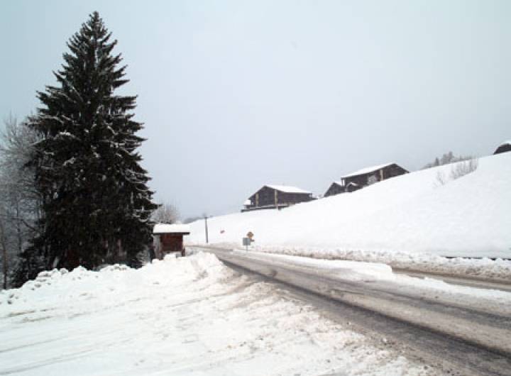 Ouverture de la route des Grabilles depuis le pont de la Rosière à la RD1212, le 3 décembre 2012
