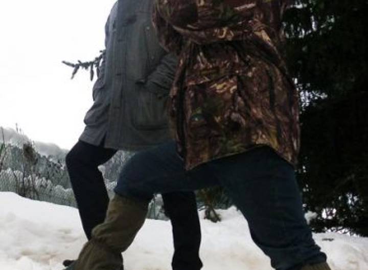 Repérage autour du Belambra effectué le 21 décembre 2012 pour s'assurer qu'il n'y a plus de sangliers