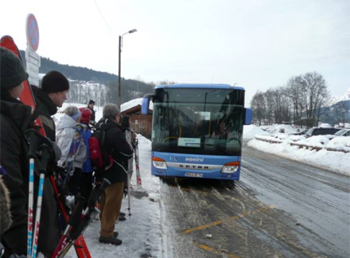 Arrêt du skibus
