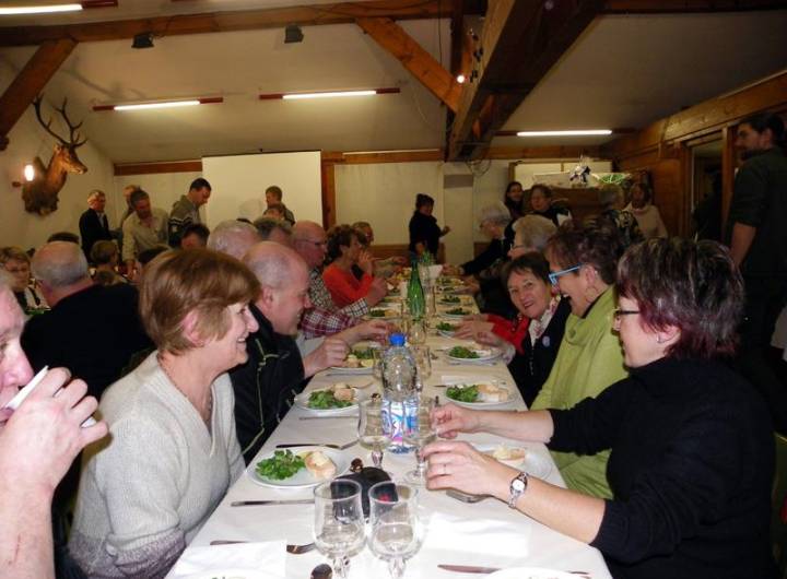 Les Roscovites à Praz durant le week-end des Montgolfiades, en janvier 2013