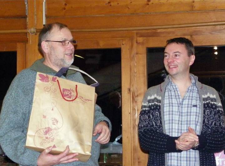 Les Roscovites à Praz durant le week-end des Montgolfiades, en janvier 2013