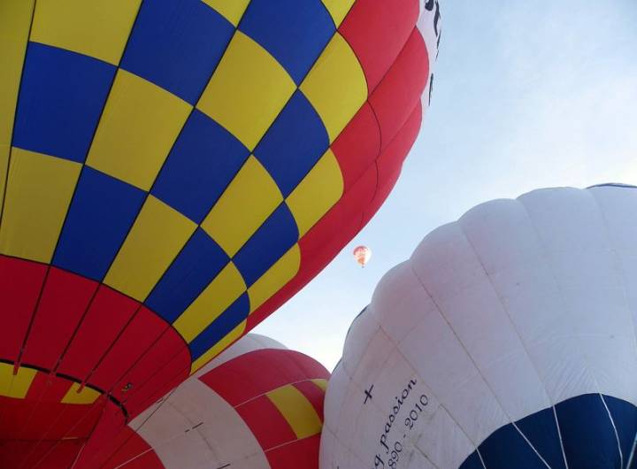 Les Roscovites à Praz durant le week-end des Montgolfiades, en janvier 2013