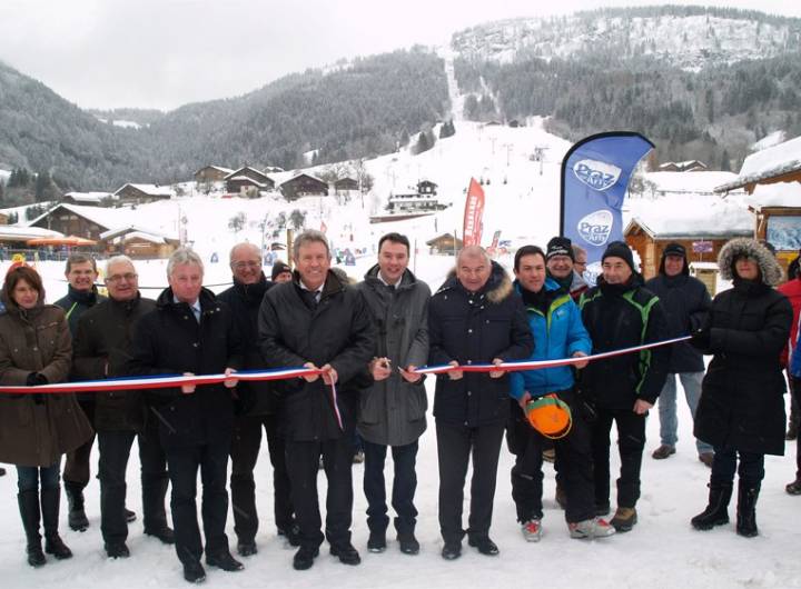 Inauguration du pont de la Rosière le 2 février 2013 - Sylvie Bessy ou David Morineau