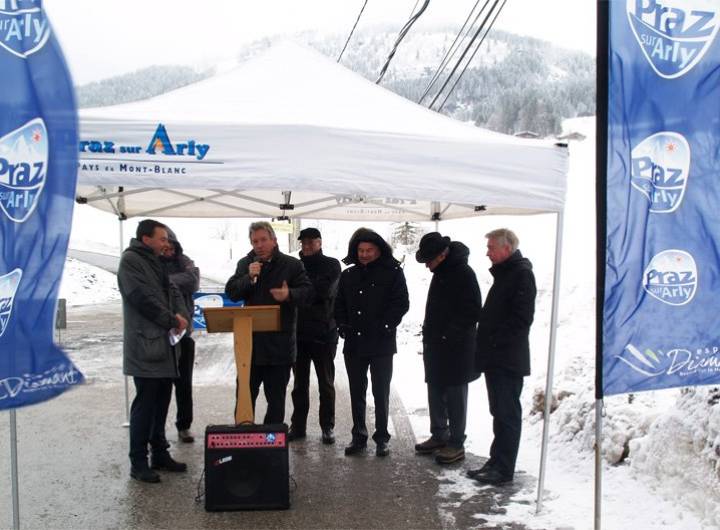 Inauguration du pont de la Rosière le 2 février 2013 - Sylvie Bessy ou David Morineau